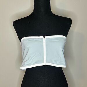 skims | SPORTY ZIPPER SWIM BANDEAU BIKINI TOP 4X